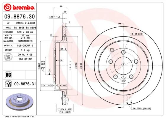 AP 24984 - Тормозной диск autospares.lv