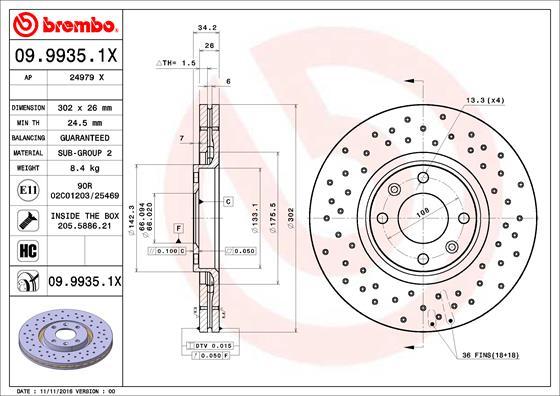 AP 24979 X - Тормозной диск autospares.lv