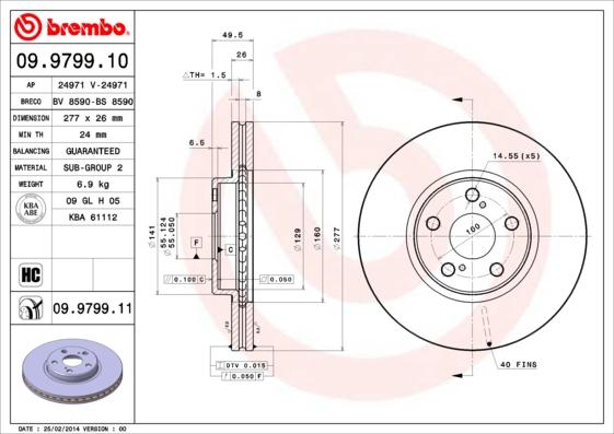 AP 24971 - Тормозной диск autospares.lv