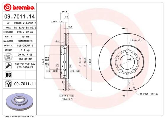 AP 24690 E - Тормозной диск autospares.lv