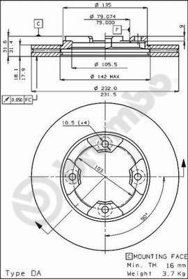 AP 24150 - Тормозной диск autospares.lv