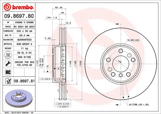 AP 24896 - Тормозной диск autospares.lv