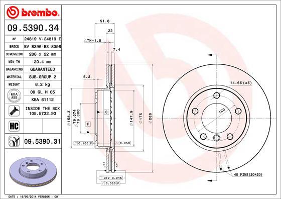 AP 24819 E - Тормозной диск autospares.lv