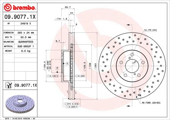 AP 24818 X - Тормозной диск autospares.lv