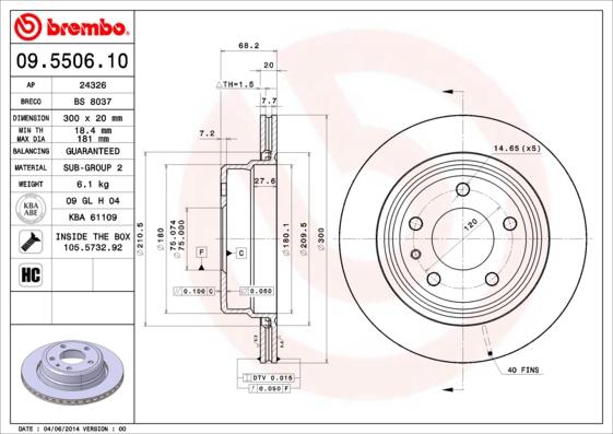 AP 24326 - Тормозной диск autospares.lv