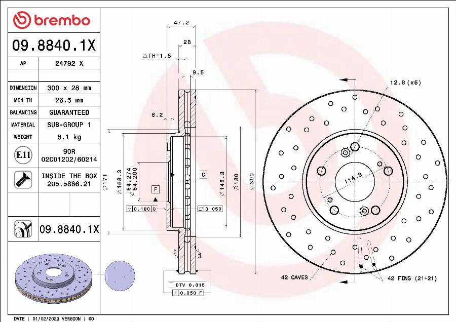 AP 24792 X - Тормозной диск autospares.lv