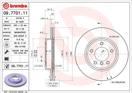 AP 24746 V - Тормозной диск autospares.lv