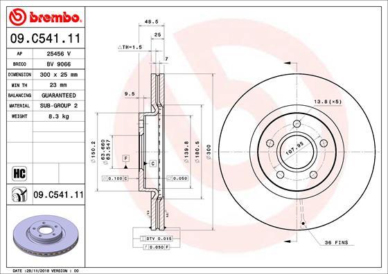 AP 25456V - Тормозной диск autospares.lv