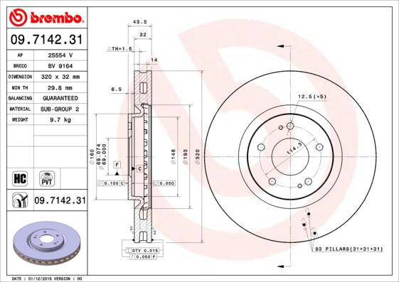 AP 25554 V - Тормозной диск autospares.lv