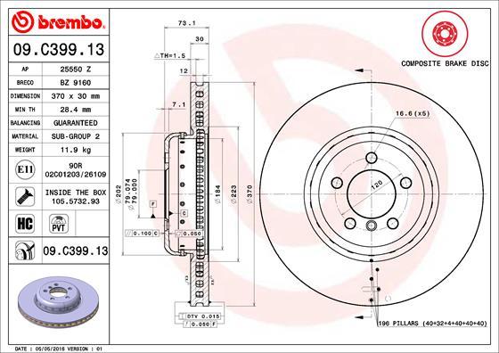 AP 25550 Z - Тормозной диск autospares.lv