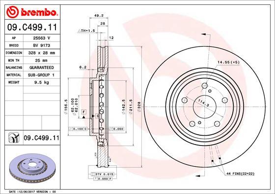 AP 25563 V - Тормозной диск autospares.lv