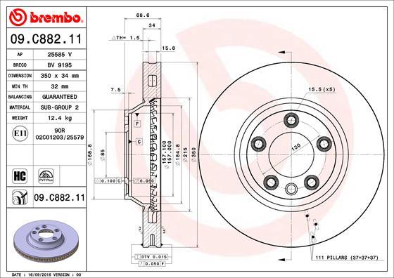 AP 25585 V - Тормозной диск autospares.lv