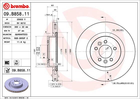 AP 25602 V - Тормозной диск autospares.lv