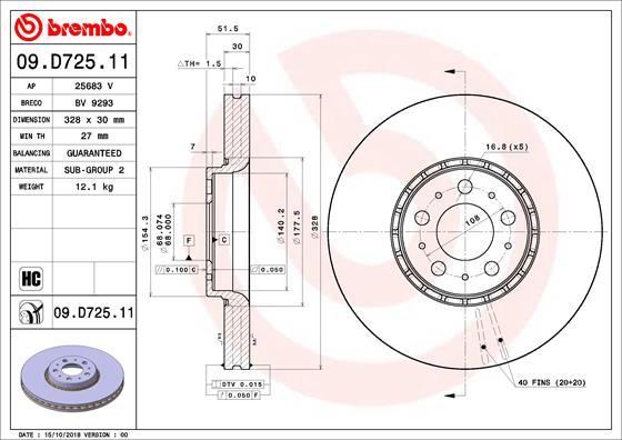 AP 25683 V - Тормозной диск autospares.lv