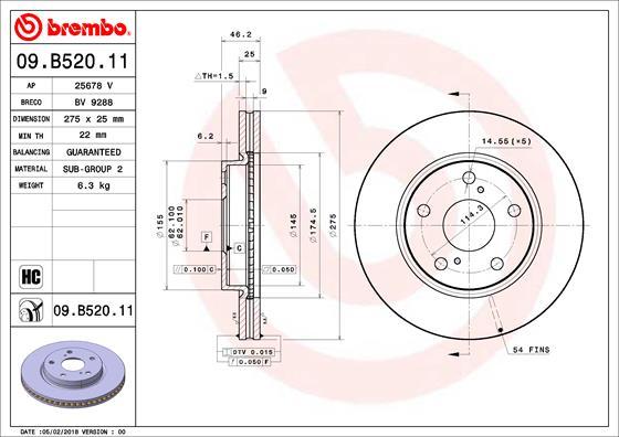 AP 25678 V - Тормозной диск autospares.lv