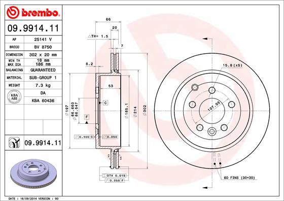 AP 25141 V - Тормозной диск autospares.lv