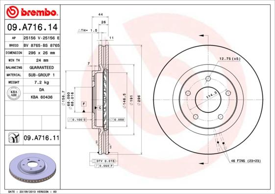 AP 25156 E - Тормозной диск autospares.lv