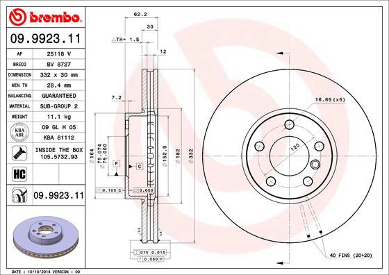 AP 25118 V - Тормозной диск autospares.lv