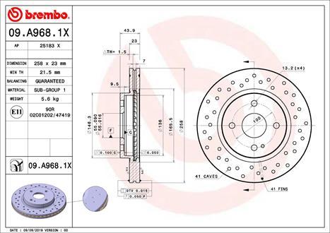 AP 25183 X - Тормозной диск autospares.lv