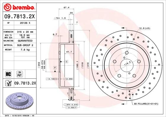 AP 25126 X - Тормозной диск autospares.lv