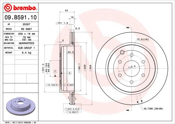 AP 25357 - Тормозной диск autospares.lv