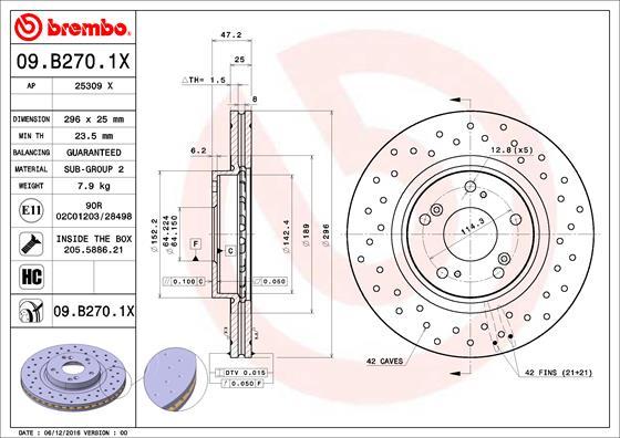 AP 25309 X - Тормозной диск autospares.lv