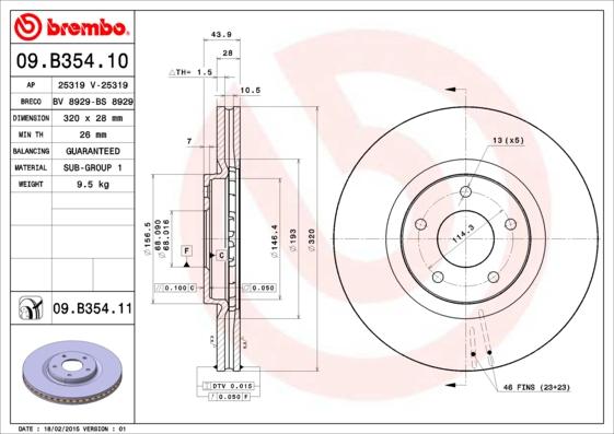 AP 25319 V - Тормозной диск autospares.lv