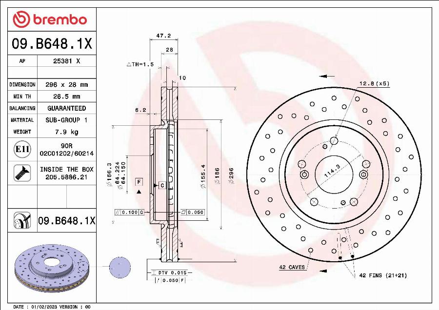 AP 25381 X - Тормозной диск autospares.lv