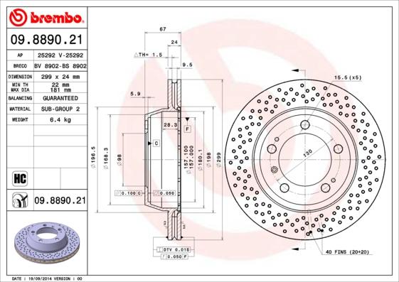 AP 25292 V - Тормозной диск autospares.lv