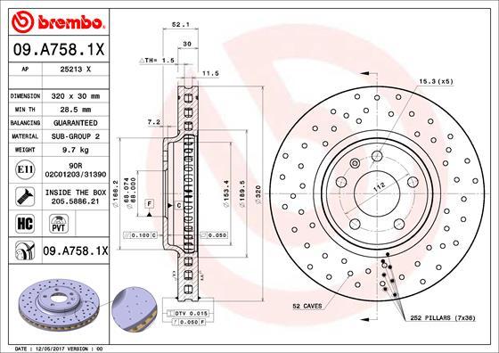 AP 25213 X - Тормозной диск autospares.lv