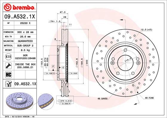 AP 25230 X - Тормозной диск autospares.lv