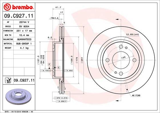 AP 25744V - Тормозной диск autospares.lv