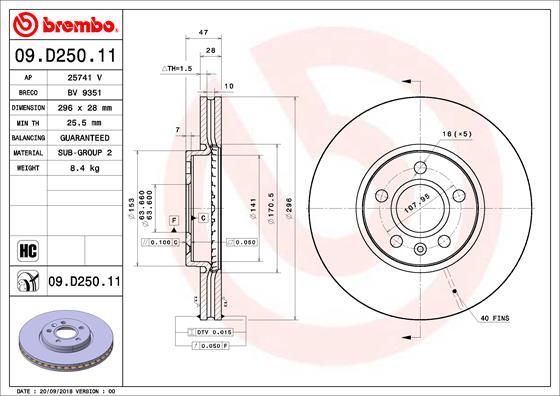 AP 25741V - Тормозной диск autospares.lv