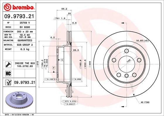 AP 25769 V - Тормозной диск autospares.lv