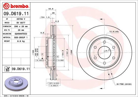 AP 25766 V - Тормозной диск autospares.lv