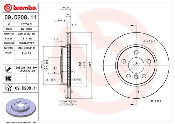 AP 25706 V - Тормозной диск autospares.lv