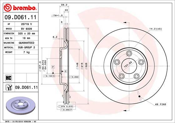 AP 25719 V - Тормозной диск autospares.lv