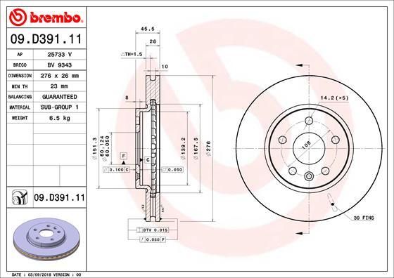 AP 25733V - Тормозной диск autospares.lv