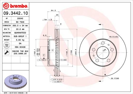 AP 20040 - Тормозной диск autospares.lv