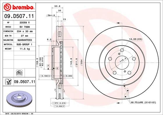 AP 20059 V - Тормозной диск autospares.lv