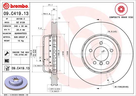 AP 20106Z - Тормозной диск autospares.lv