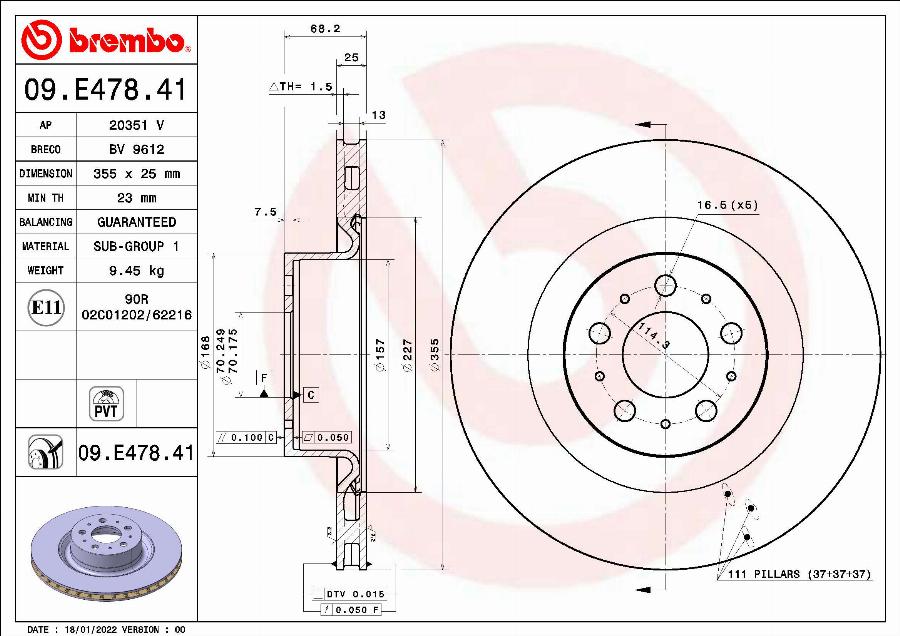 AP 20351 V - Тормозной диск autospares.lv