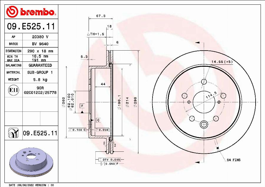 AP 20380 V - Тормозной диск autospares.lv