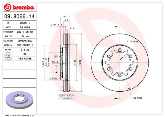 AP 22023 E - Тормозной диск autospares.lv