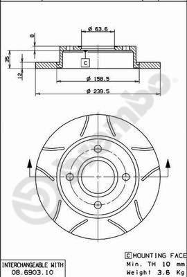 AP X 14672 - Тормозной диск autospares.lv