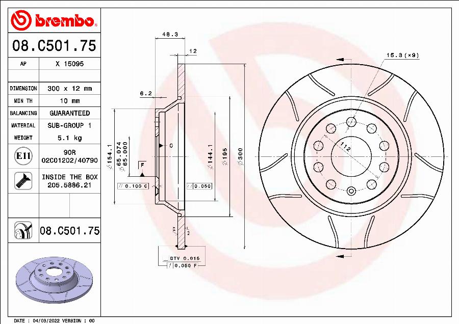 AP X 15095 - Тормозной диск autospares.lv