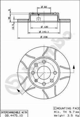 AP X 10170 - Тормозной диск autospares.lv