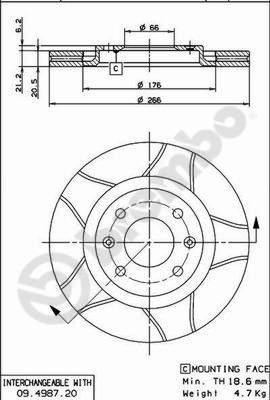 AP X 24914 - Тормозной диск autospares.lv