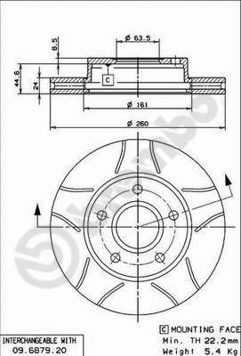 AP X 24595 - Тормозной диск autospares.lv