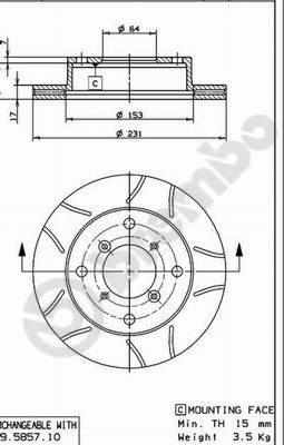 AP X 24505 - Тормозной диск autospares.lv